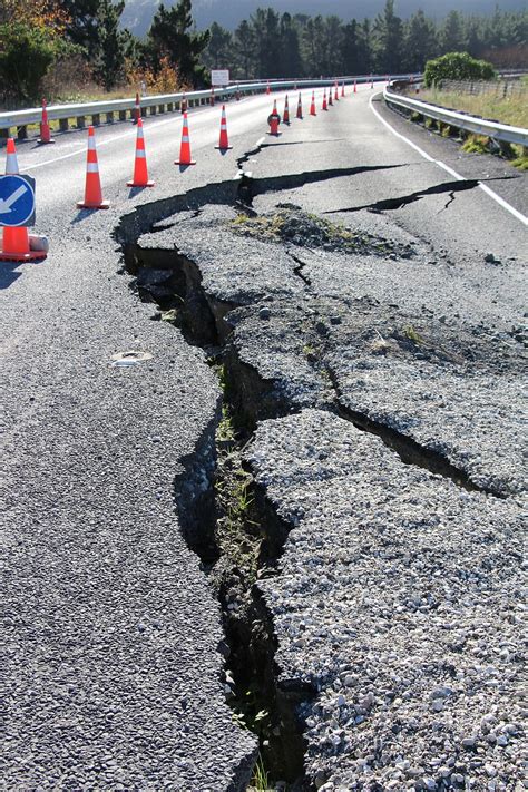 Earthquake Crack In Road