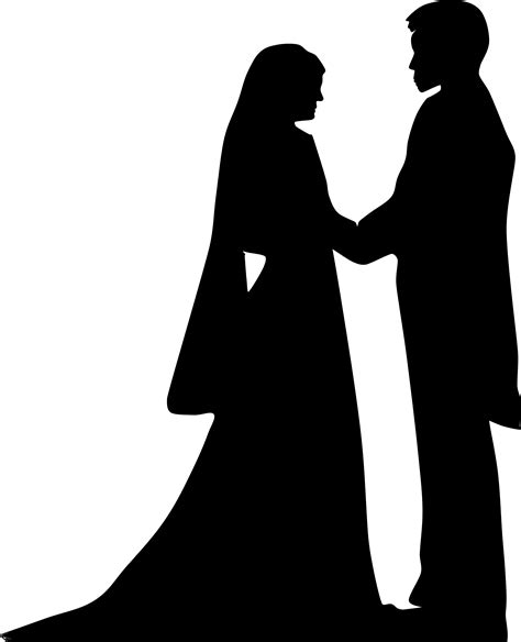 Clipart Marriage Silhouette