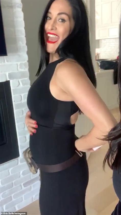 Nikki And Brie Bella Compare Pregnant Bellies As The Twins Continue