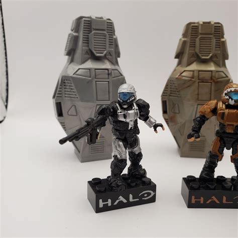 Mega Bloks Construx Halo Odst Drop Pod Lot Bronze Black Silver 97353