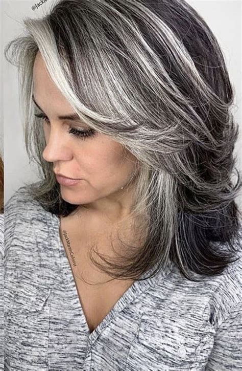 Pin By Cheryl Richards On Hair Gray Hair Highlights Hair Styles