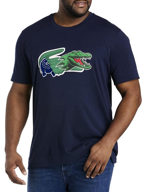 Lacoste Big And Tall Crazy Croc Graphic Tee In Blue For Men Lyst