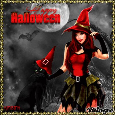 Halloween Witch In Red Picture Blingee Com