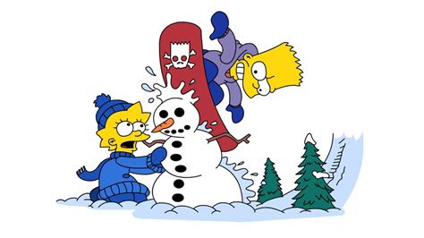Simpsons Wallpaper Christmas Snow Hd Desktop Wallpapers 4k Hd