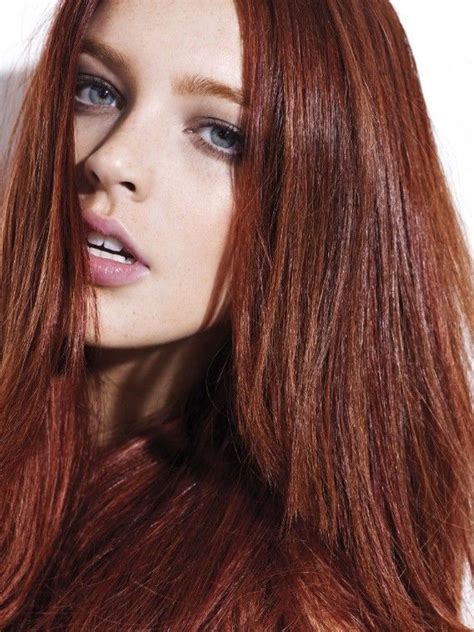 Parlak Bakır Kahve Mükemmel Saçlar Light Red Hair Color Trendy Hair