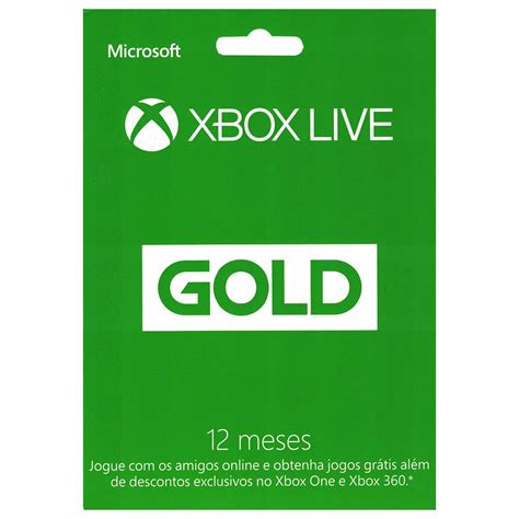 Microsoft Xbox Live 12 Month Gold Membership Card