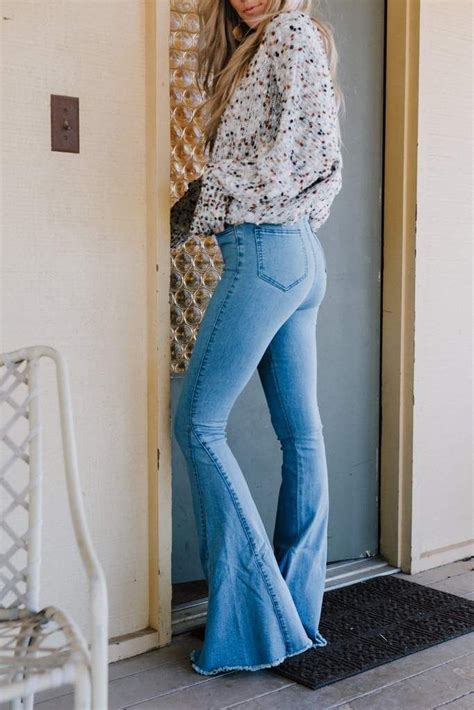3bn Dylan Bell Bottom Jeans Light Wash Bell Bottom Jeans Outfit Jeans Outfit Women Flare