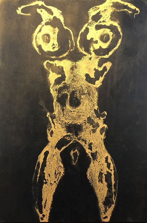 Nude Woman In Gold And Black Original Painting Painting By Steve