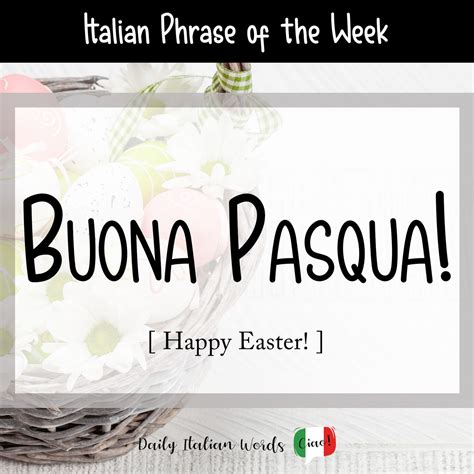 How Do You Say Happy Easter In Italian Buona Pasqua Daily