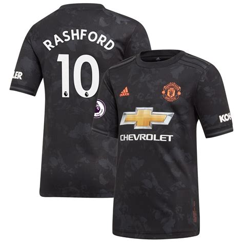 Youth Adidas Marcus Rashford Black Manchester United 201920 Third