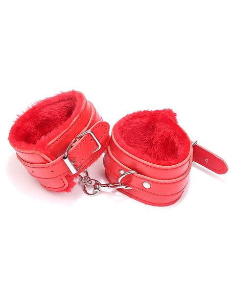 red sm bondage sex leather handcuffs ohyeahlady