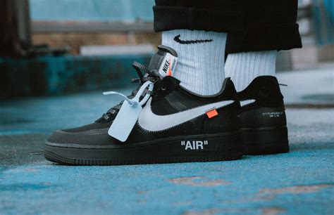 Get The Off White X Nike Air Force 1 Low Black This Week