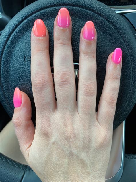 Pink And Orange Ombre Nails Design Ideas Sunset Nails Vibrant Guide