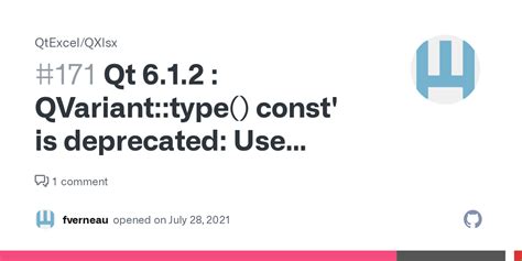 Qt 612 Qvarianttype Const Is Deprecated Use Metatype