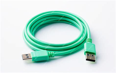 Premium Ai Image Wired Connection Usb Cable Isolated On A Transparent