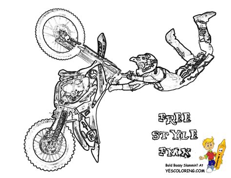 Motorcross Coloring Pages - Coloring Home