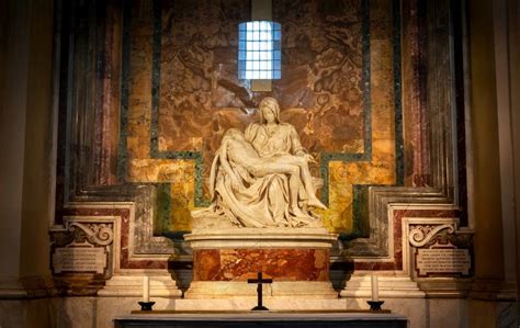 Pieta By Michelangelo At St Peter S Basilica Vatican City Rome