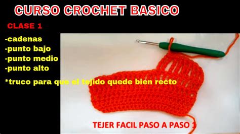Puntos BÁsicos Crochet Curso Crochet Basico Gratis Tejer Facil Paso A Paso Youtube
