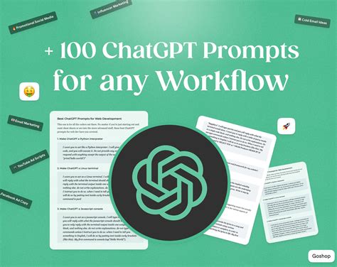 100 Best Chatgpt Prompts For All Kinds Of Workflow Etsy Artofit