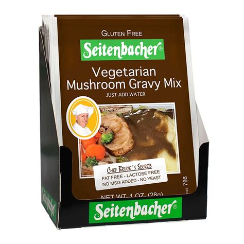 This is an excellent option for the vegetarian in your life, or just to get a bit of variety while exploring recipes for lowering. Gluten Free Vegetarian Mushroom Gravy Mix - 1 Package ...