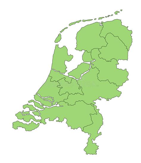 Deze toont de kerkelijke gezindte en het bijwonen van religieuze diensten in provincies en. Kaart Nederland vector illustratie. Illustratie bestaande ...