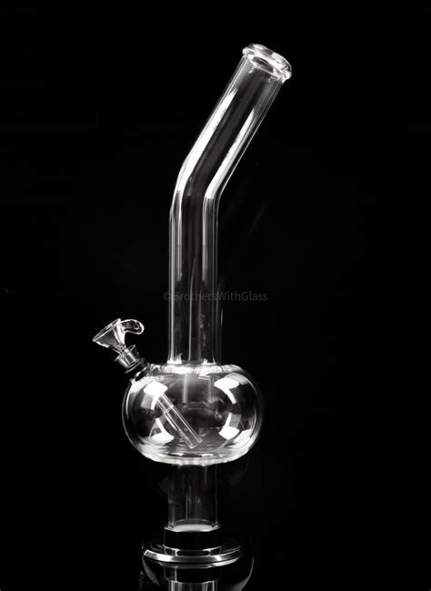 Glowfly Glass Bubble Bottom Bong With Removable Base For Sale