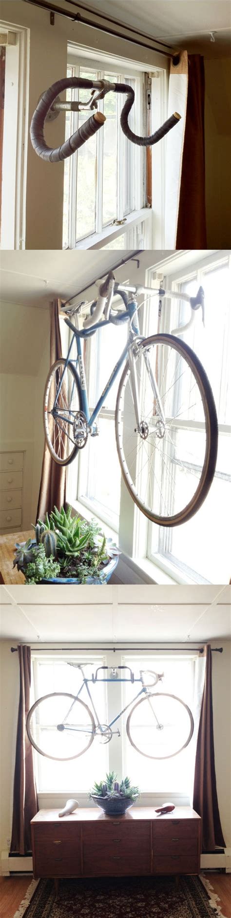 It is a fairly easy and inexpensive bike storage solution. DIY Wall Bike hanger. | Bike hanger, Bicycle hanger, Bike ...