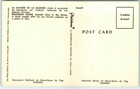 postcard madonna house national shrine of notre dame du cap canada canada other