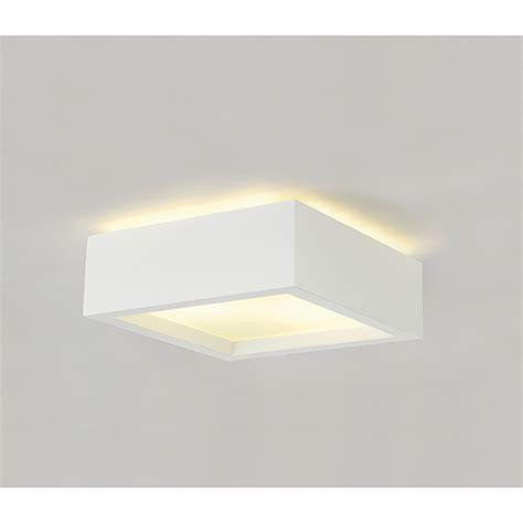 With a selection of glass shades and rims in a variety of finishes, our flush ceiling light collection is perfect for bathroom lighting, kitchen lighting, living room lighting and. Plaster Square Ceiling Light - Imperial Lighting
