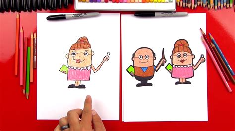 Https://techalive.net/draw/art Hub For Kids How To Draw A Teacher