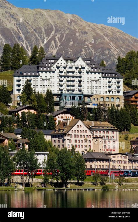 Carlton Hotel St Moritz Switzerland Stock Photo Alamy