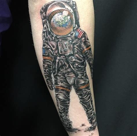 Astronaut Tattoo Done By Jen Foster At St Louis Tattoo Company R