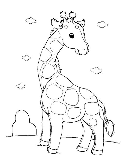Coloriage Petite Girafe Télécharger Et Imprimer Gratuit Sur