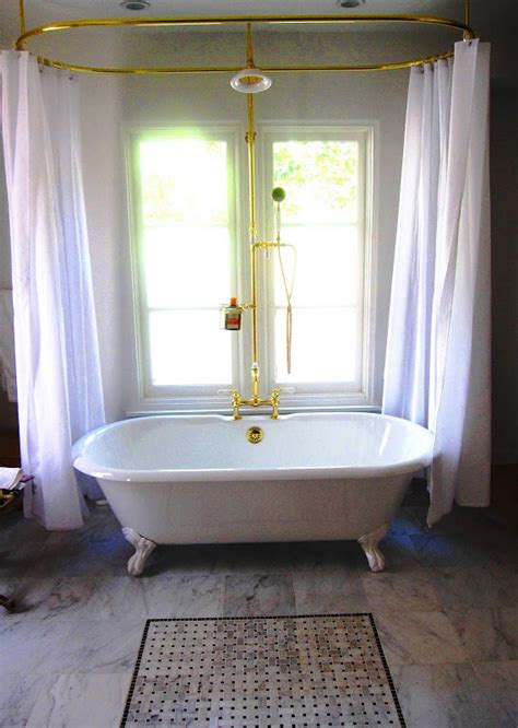 How to choose shower curtains. Shower Curtain Rod for Clawfoot Bathtub - Decor IdeasDecor ...