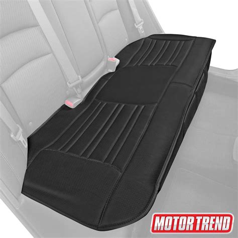 Motor Trend Universal Car Seat Cushion For Rear Bench Padded Black