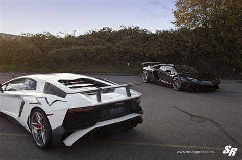 Two Lamborghini Aventador Svs Show Off Their Custom Wheels Carscoops