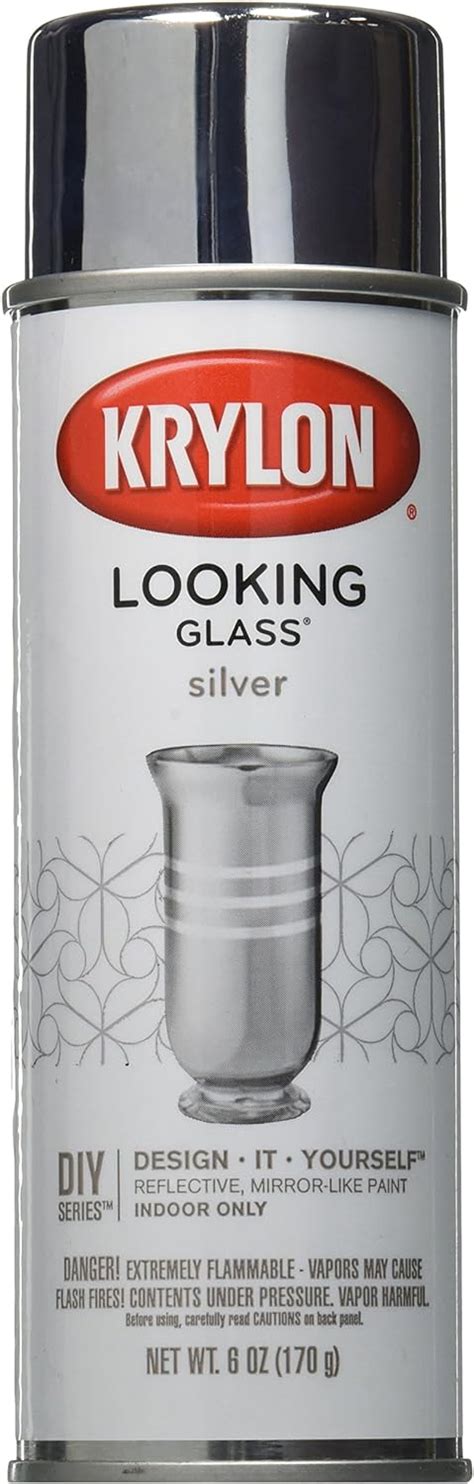 Krylon Looking Glass Silver Like Aerosol Spray Paint 6 Oz Tool Home New Ebay