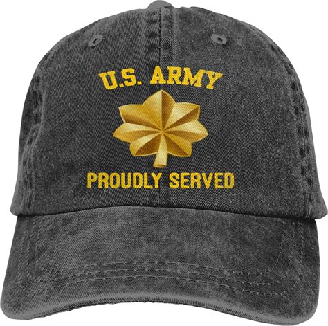 Us Army O 4 Major O4 Maj Field Officer Rank Cowboy Hat Denim Dad Jeans