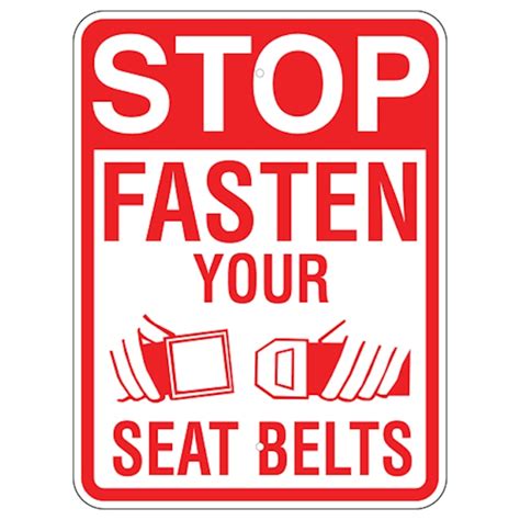 stop fasten your seat belts sign