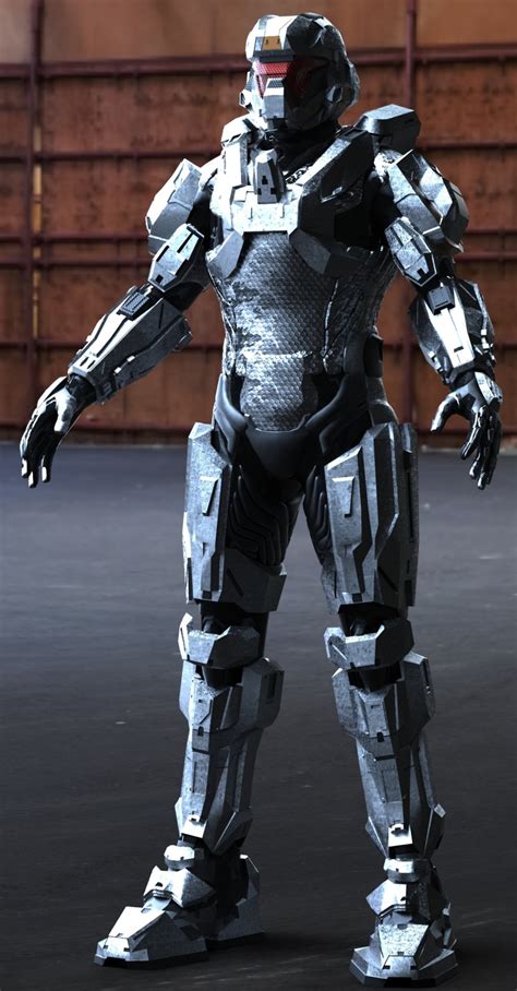 Halo 4 Recruit Armor 3d Model Build Halo Costume And Prop Maker