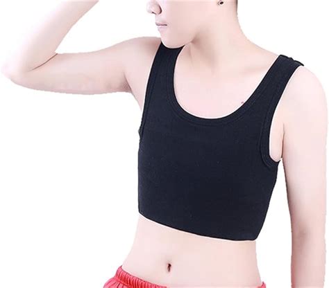 Les Lesbian Chest Binder Hide Boobs Super Flat Pullover Band Compression Cotton Amazon Co Uk