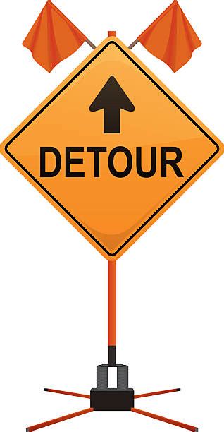 410 Detour Sign Illustrations Royalty Free Vector Graphics And Clip Art