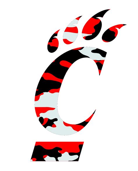 Uc Bearcats Logo Red Camouflage Free Images At Vector