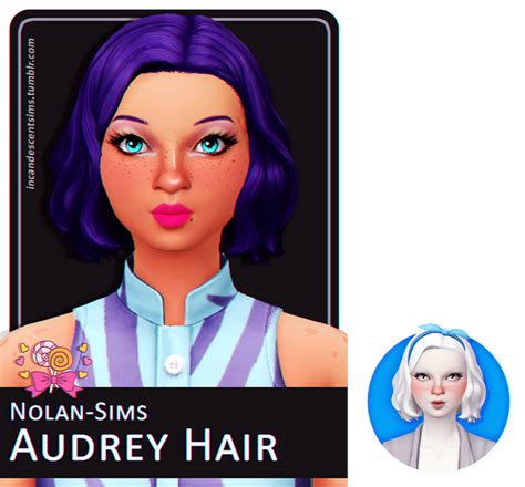Candy Shoppe Recolours Nolan Sims Audrey Hair Incandescentsims On