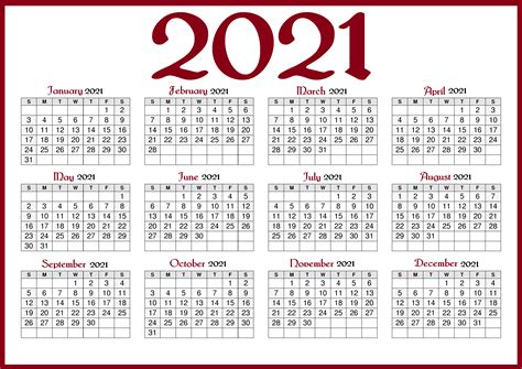 Free 2021 Calendar With Holidays Betacalender4u