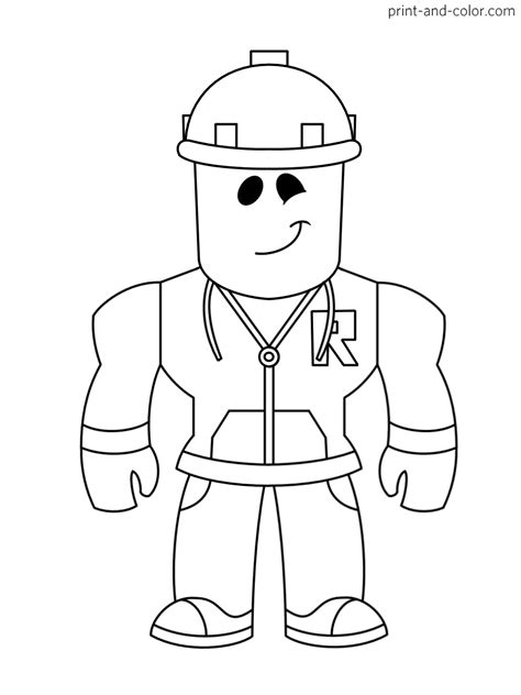 Roblox coloring pages | Print and Color.com | Cartoon coloring pages
