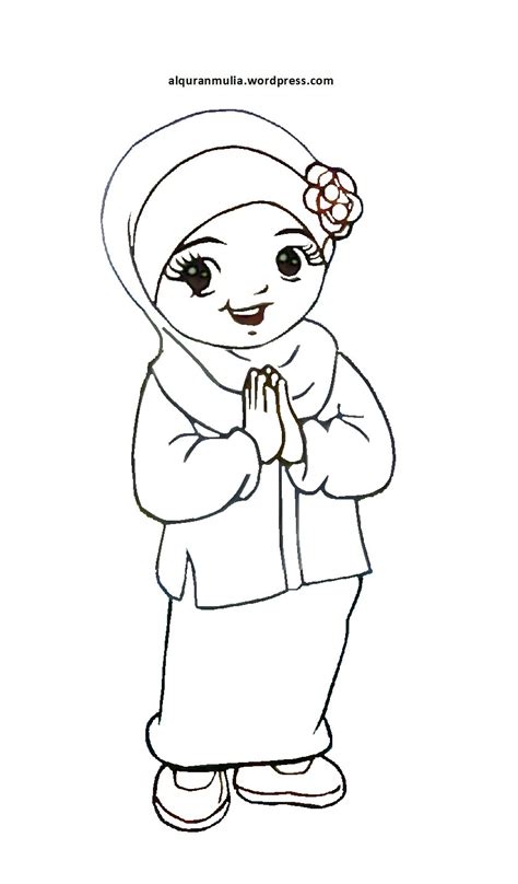 gambar  gambar kartun anak islam sholeh sholehah lucu