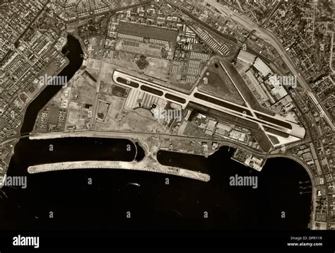 Historical Aerial Photograph San Diego International Airport Lindbergh