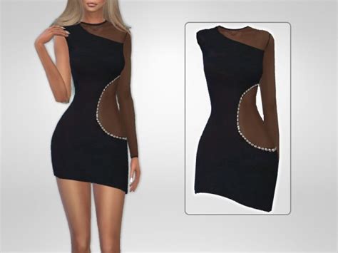 The Sims Resource Pearl Dress By Puresim Sims 4 Downloads