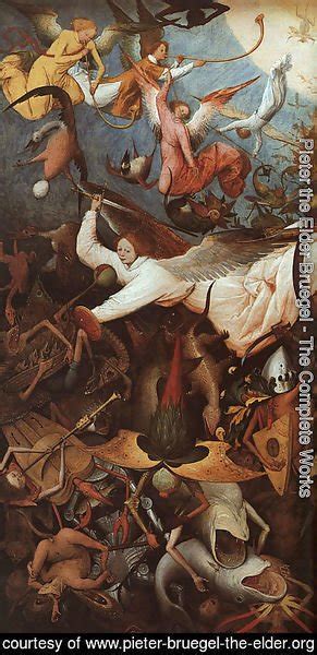 pieter the elder bruegel the complete works the fall of the rebel angels detail 1562